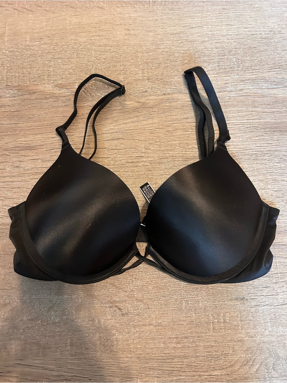 Victoria's Secret Bombshell Push-Up Bra Womens 32C Black Plunge Underwire